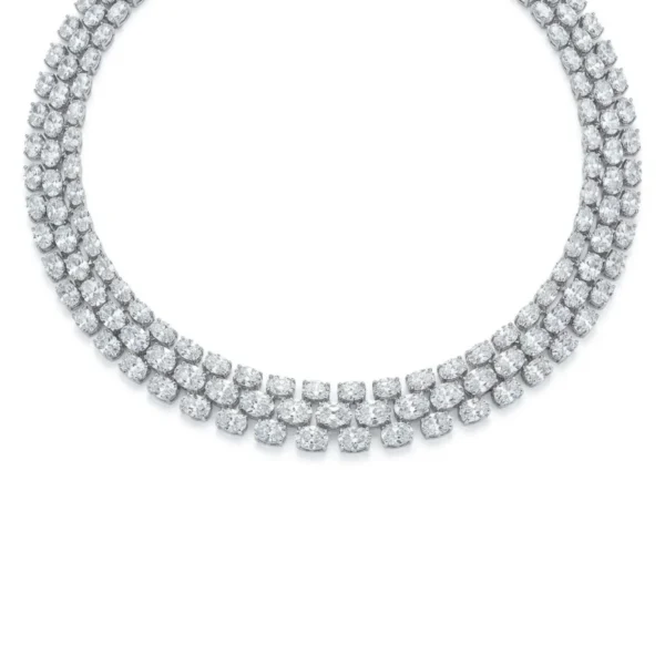 BGNK8565 18KW OVL NECKLACE