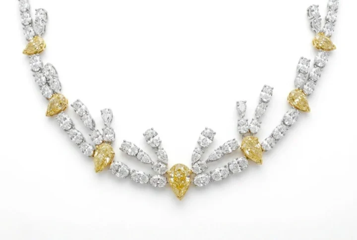 BGNK8942 18KWY OVL PR NECKLACE