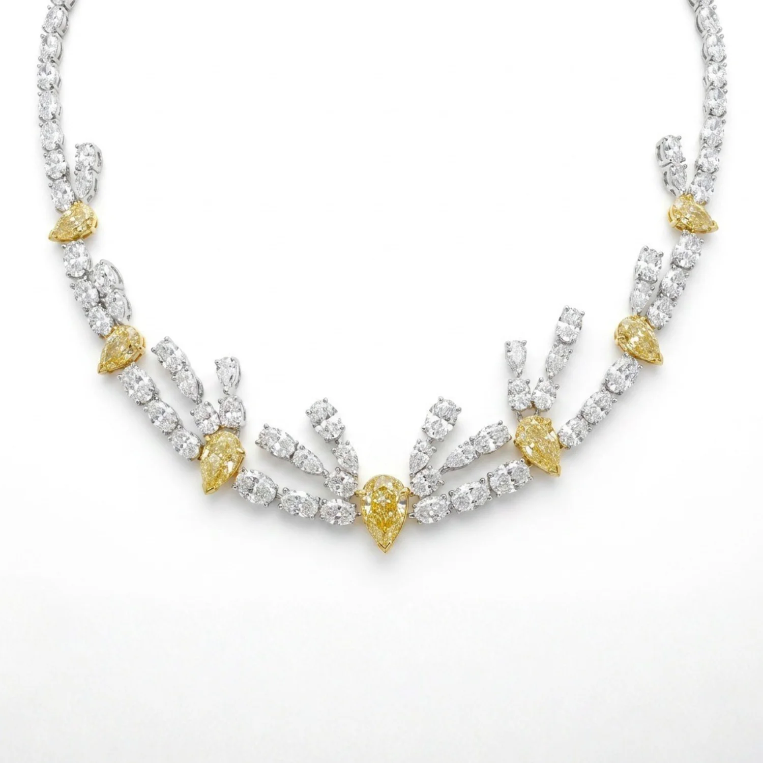 BGNK8942 18KWY OVL PR NECKLACE