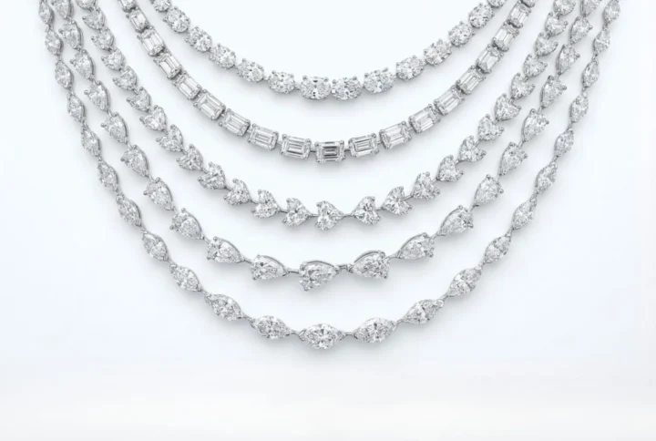 BGNK9438 18KW MIX NECKLACE