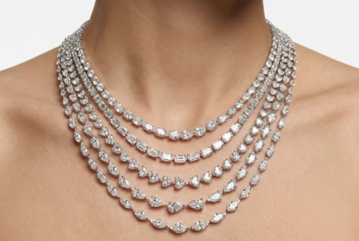 BGNK9438 18KW MIX NECKLACE model
