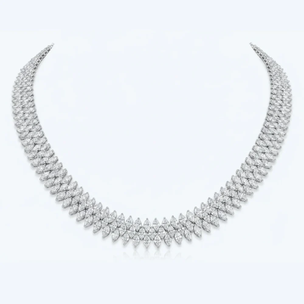 Alouette Marquise Diamond Collar 18KW MQ Necklace