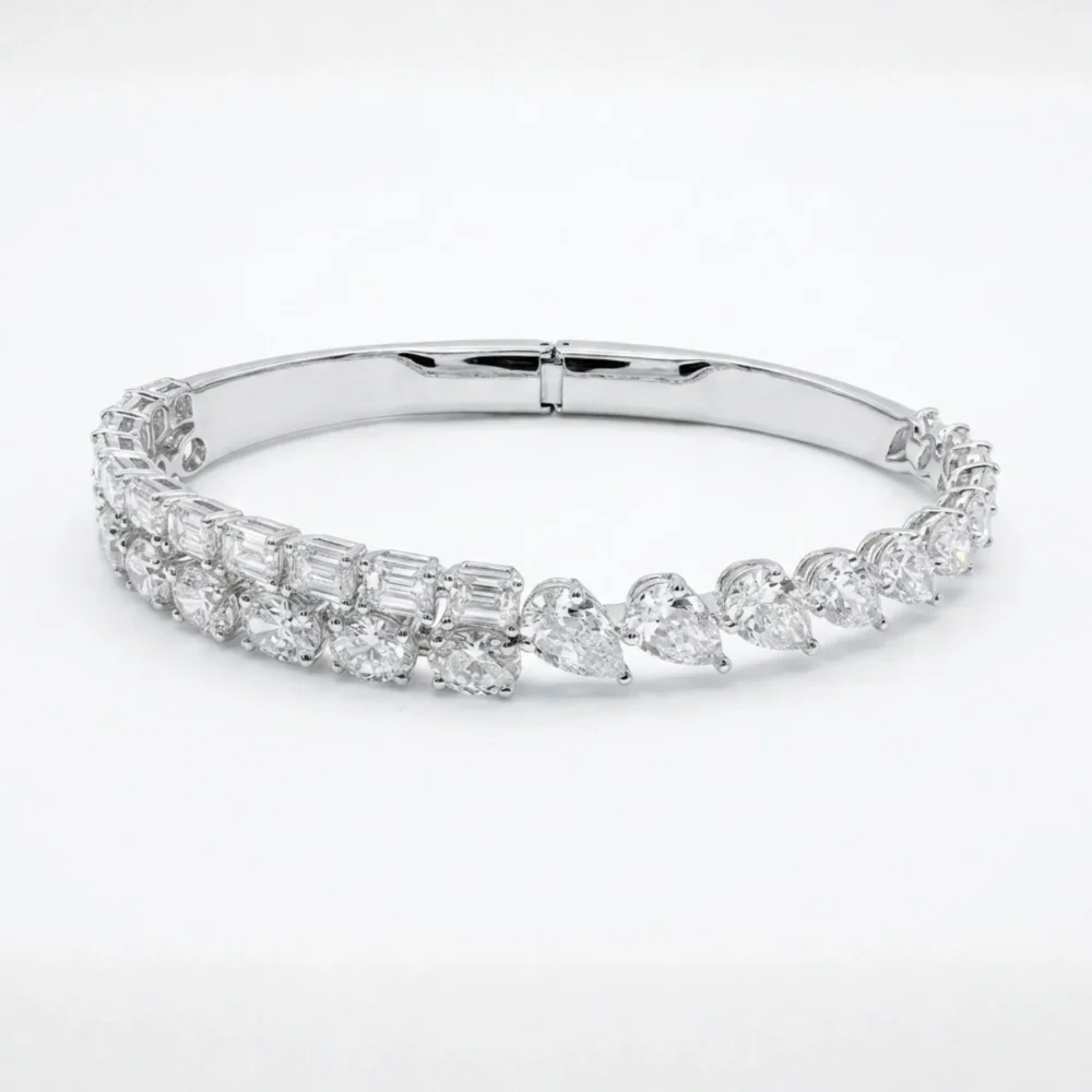 Elysian Duo-Cut Diamond Bangle