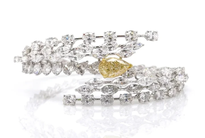 white bg - BGBN7440 - Celestial Vine Diamond Wrap