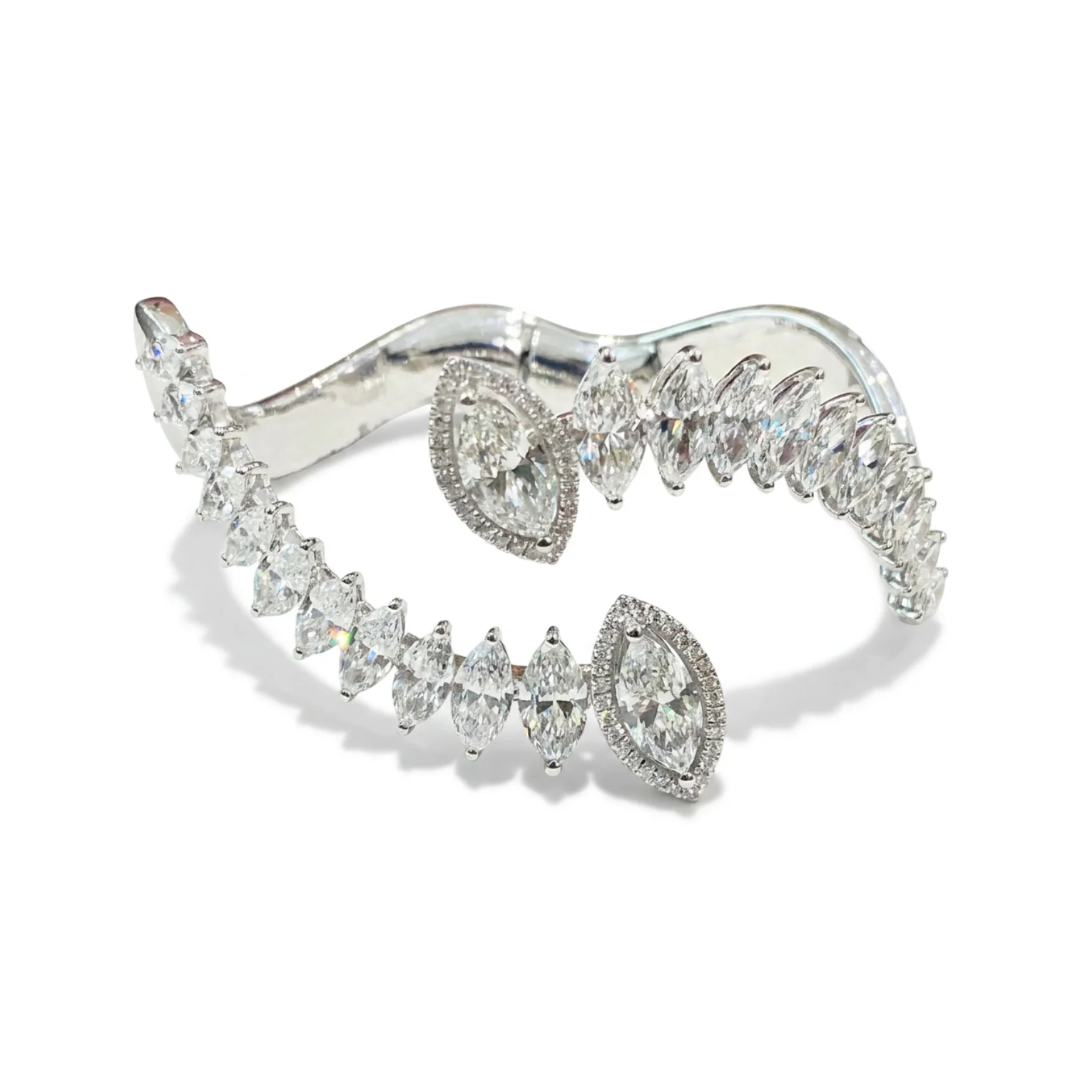 white bg – BGBN7709 – Imperial Marquise Diamond Bracelet