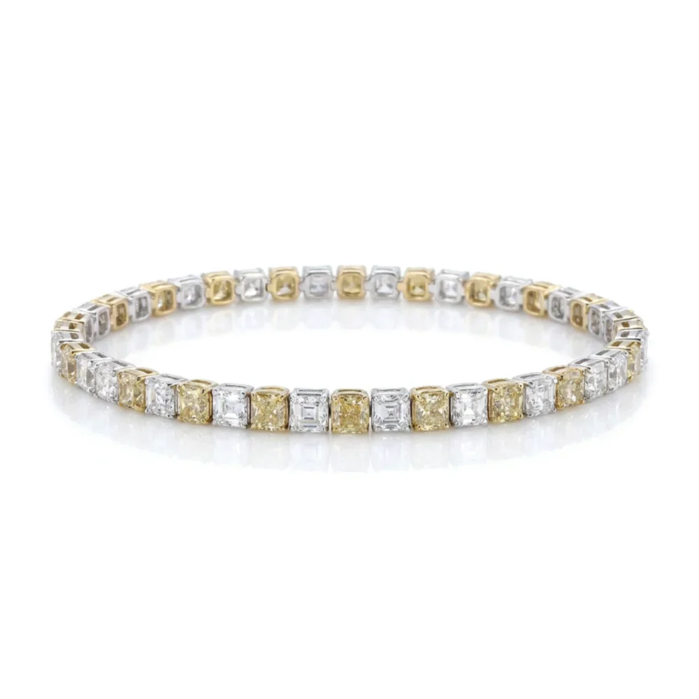 Golden Mosaic Diamond Bracelet