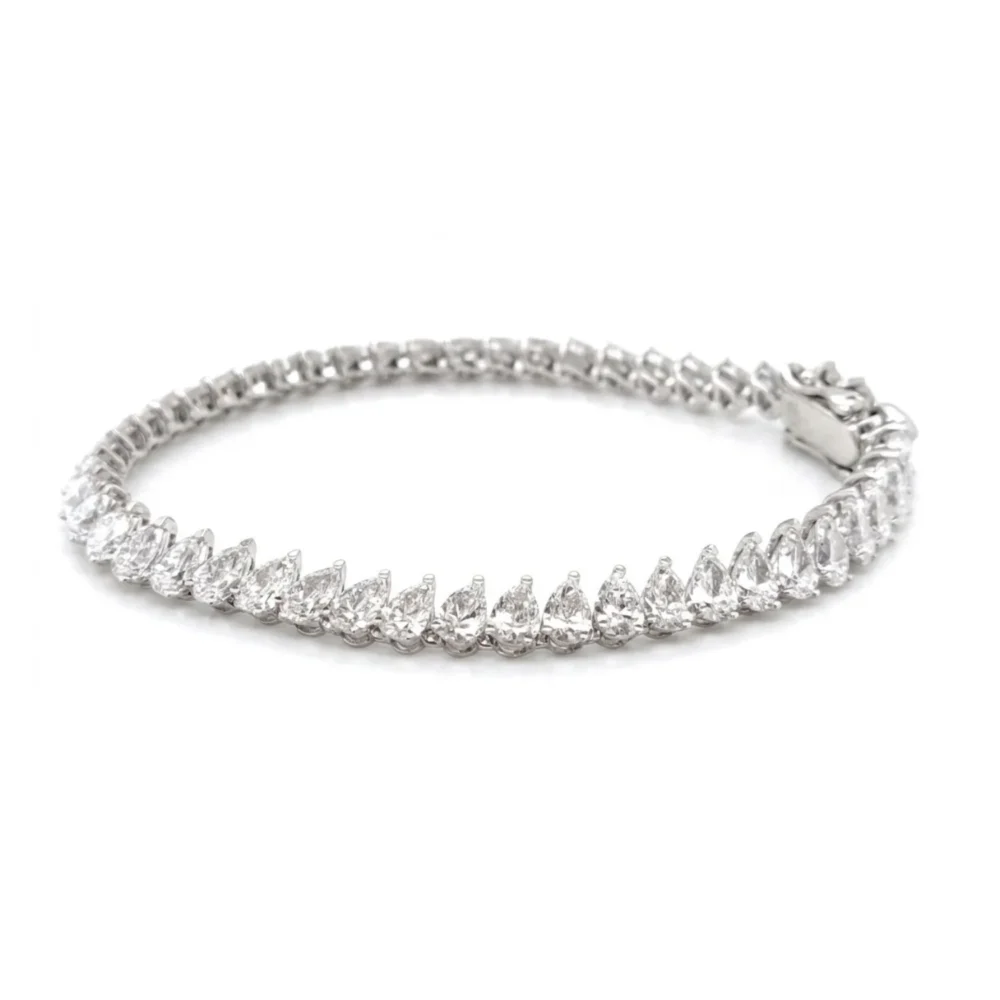Elysia Pear Diamond Tennis Bracelet