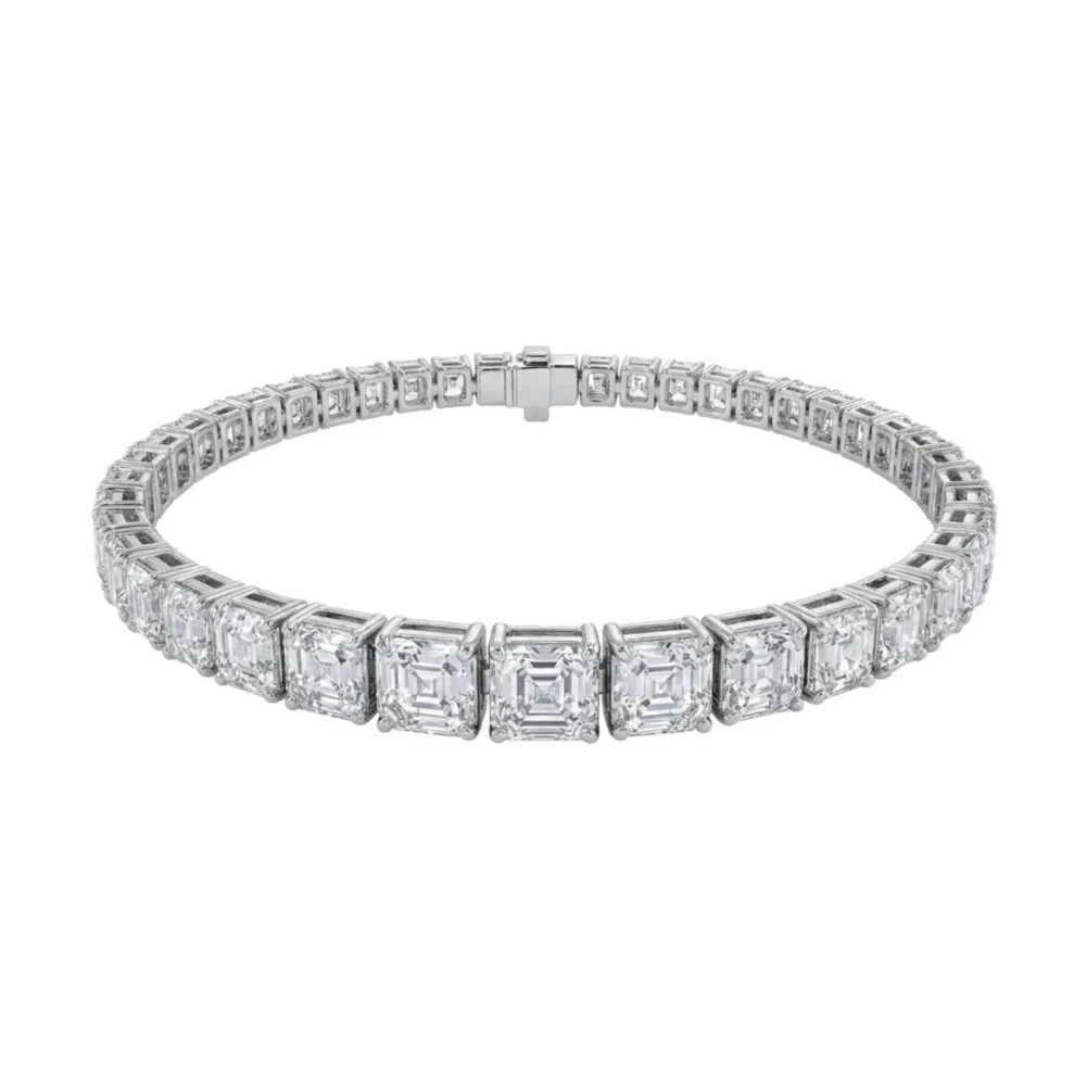 Arden Emerald-Cut Diamond Tennis Bracelet