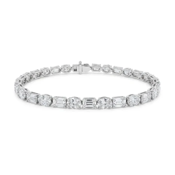 white bg - BGBR7200 - Valencia Mixed-Cut Diamond Bracelet