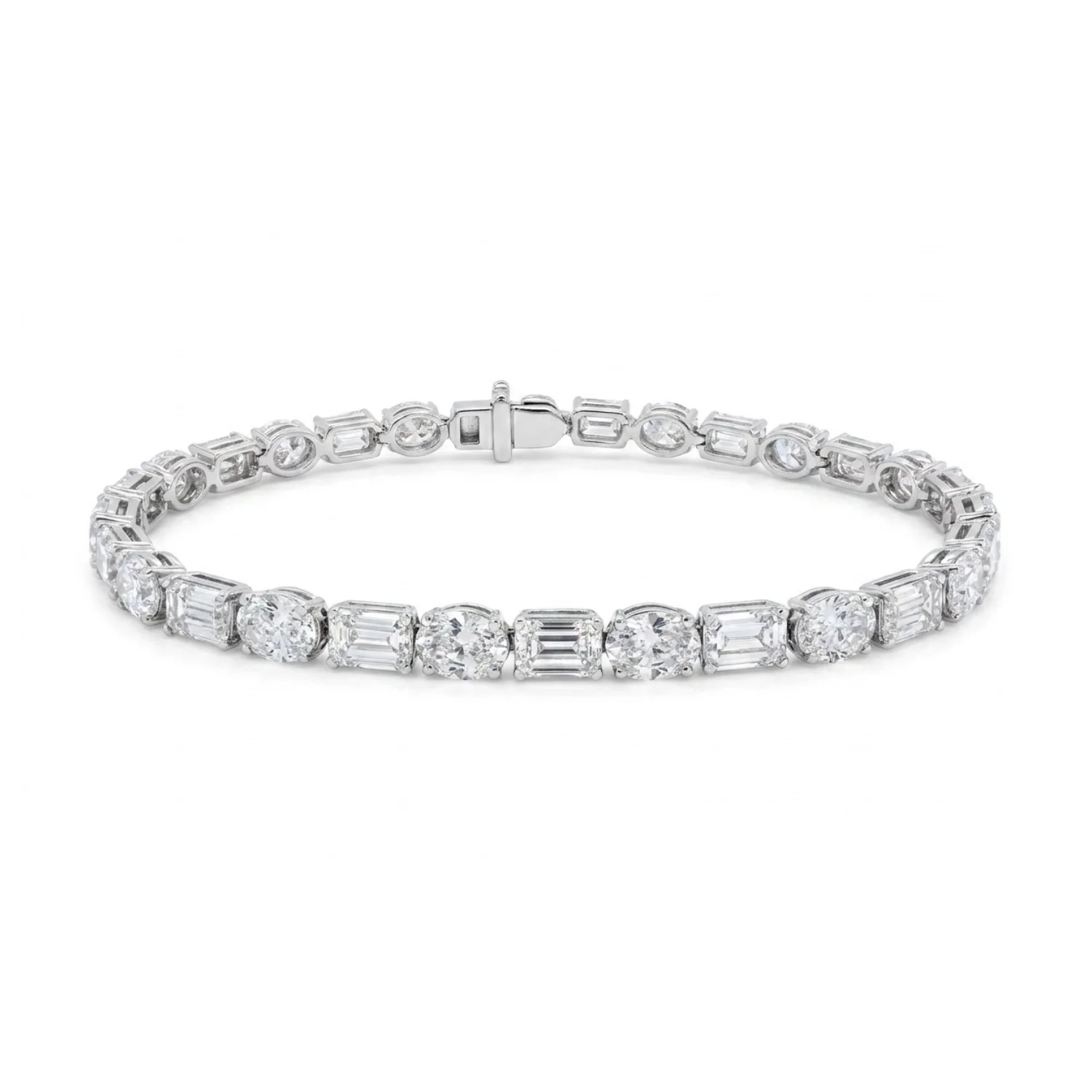 white bg – BGBR7200 – Valencia Mixed-Cut Diamond Bracelet