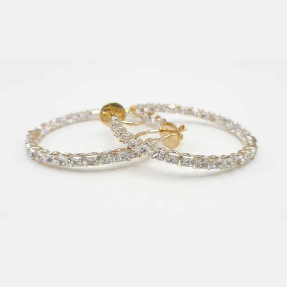 Golden Willow 18KY RAD Earring