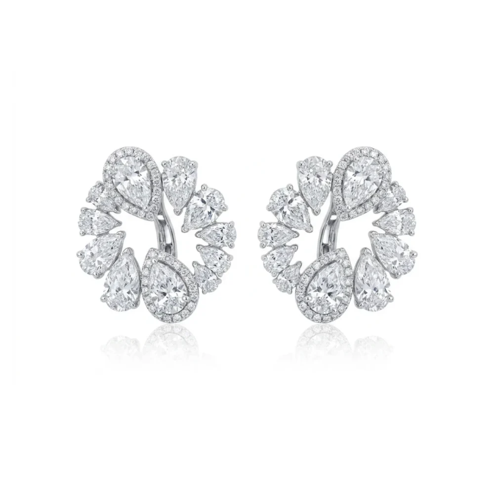 Regal Teardrop 18KW PR RBC Earring
