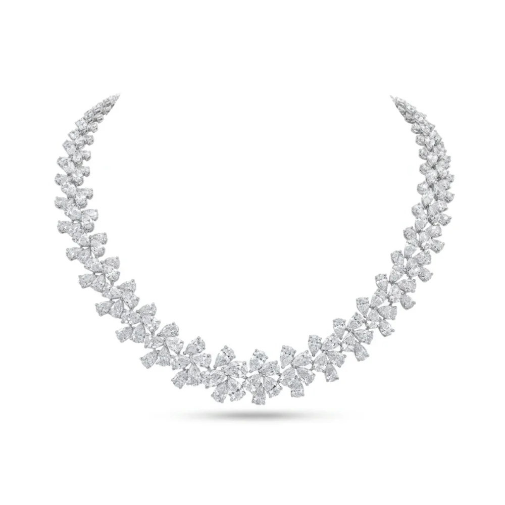 Fiora Pear Diamond Garland Necklace